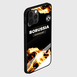 Чехол для iPhone 12 Pro Borussia legendary sport fire, цвет: 3D-черный — фото 2