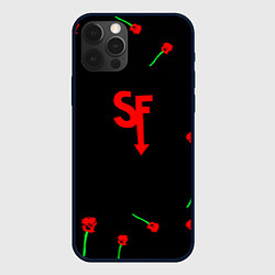 Чехол для iPhone 12 Pro Sally face rose steel, цвет: 3D-черный