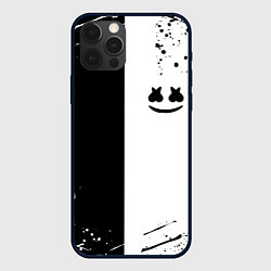 Чехол для iPhone 12 Pro Marshmello краски музыка, цвет: 3D-черный