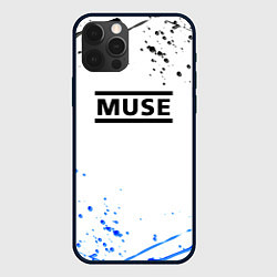 Чехол для iPhone 12 Pro MUSE рок стиль краски, цвет: 3D-черный