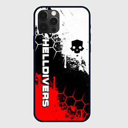 Чехол для iPhone 12 Pro Helldivers 2: Skull Logo, цвет: 3D-черный