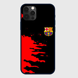 Чехол для iPhone 12 Pro Barcelona краски спорт, цвет: 3D-черный