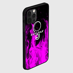 Чехол для iPhone 12 Pro Flyleaf неоновый огонь, цвет: 3D-черный — фото 2