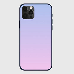 Чехол для iPhone 12 Pro Градиент лавандовый, цвет: 3D-черный