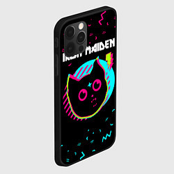 Чехол для iPhone 12 Pro Iron Maiden - rock star cat, цвет: 3D-черный — фото 2