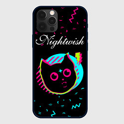 Чехол для iPhone 12 Pro Nightwish - rock star cat, цвет: 3D-черный