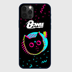 Чехол для iPhone 12 Pro David Bowie - rock star cat, цвет: 3D-черный