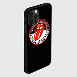 Чехол для iPhone 12 Pro Rolling Stones Established 1962 group, цвет: 3D-черный — фото 2