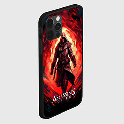 Чехол для iPhone 12 Pro Assassins creed выход из огня, цвет: 3D-черный — фото 2