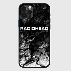 Чехол для iPhone 12 Pro Radiohead black graphite, цвет: 3D-черный