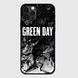 Чехол для iPhone 12 Pro Green Day black graphite, цвет: 3D-черный