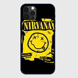 Чехол для iPhone 12 Pro Nirvana - смайлик, цвет: 3D-черный