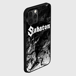 Чехол для iPhone 12 Pro Sabaton black graphite, цвет: 3D-черный — фото 2