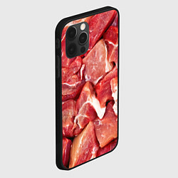 Чехол для iPhone 12 Pro Куски мяса, цвет: 3D-черный — фото 2