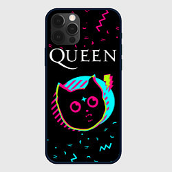 Чехол для iPhone 12 Pro Queen - rock star cat, цвет: 3D-черный
