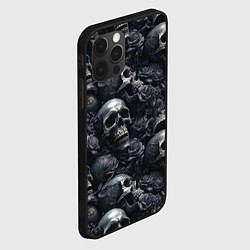 Чехол для iPhone 12 Pro Пепельное поле, цвет: 3D-черный — фото 2