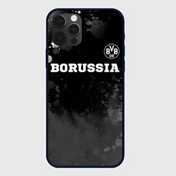 Чехол iPhone 12 Pro Borussia sport на темном фоне посередине