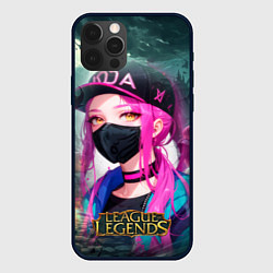 Чехол для iPhone 12 Pro League Of Legends Akali Kda, цвет: 3D-черный