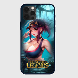 Чехол для iPhone 12 Pro League Of Legends Akali Kda, цвет: 3D-черный