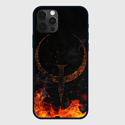 Чехол для iPhone 12 Pro Quake one, цвет: 3D-черный