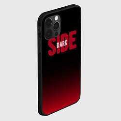 Чехол для iPhone 12 Pro Dark side тёмная сторона градиент красно-чёрный, цвет: 3D-черный — фото 2