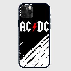 Чехол для iPhone 12 Pro Ac dc rock, цвет: 3D-черный