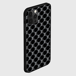 Чехол для iPhone 12 Pro Mechanic skull, цвет: 3D-черный — фото 2