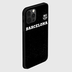 Чехол для iPhone 12 Pro Barcelona sport на темном фоне посередине, цвет: 3D-черный — фото 2