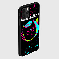 Чехол для iPhone 12 Pro Avril Lavigne - rock star cat, цвет: 3D-черный — фото 2