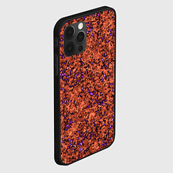 Чехол для iPhone 12 Pro Яркий красно-коричневый со фиолетовым свечением, цвет: 3D-черный — фото 2