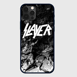 Чехол для iPhone 12 Pro Slayer black graphite, цвет: 3D-черный