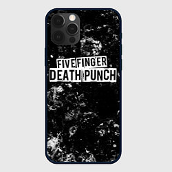 Чехол для iPhone 12 Pro Five Finger Death Punch black ice, цвет: 3D-черный