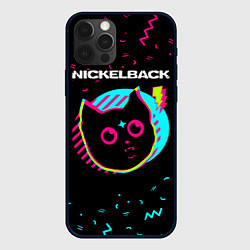 Чехол для iPhone 12 Pro Nickelback - rock star cat, цвет: 3D-черный