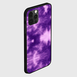 Чехол для iPhone 12 Pro Фиолетовый тайдай, цвет: 3D-черный — фото 2