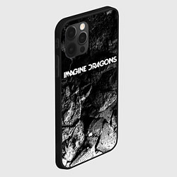 Чехол для iPhone 12 Pro Imagine Dragons black graphite, цвет: 3D-черный — фото 2
