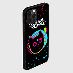 Чехол для iPhone 12 Pro My Chemical Romance - rock star cat, цвет: 3D-черный — фото 2