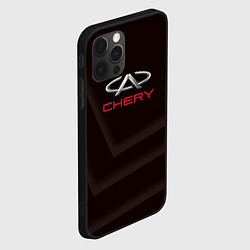 Чехол для iPhone 12 Pro Cherry - logo, цвет: 3D-черный — фото 2