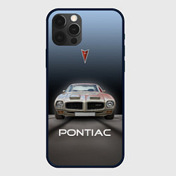 Чехол для iPhone 12 Pro Американский масл-кар Pontiac, цвет: 3D-черный