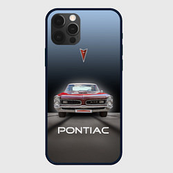 Чехол для iPhone 12 Pro Американский масл-кар Pontiac GTO, цвет: 3D-черный
