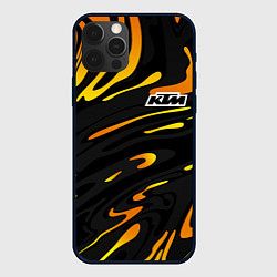 Чехол iPhone 12 Pro KTM - orange liquid