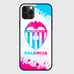 Чехол для iPhone 12 Pro Valencia neon gradient style, цвет: 3D-черный