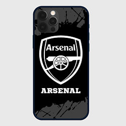 Чехол для iPhone 12 Pro Arsenal sport на темном фоне, цвет: 3D-черный