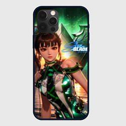 Чехол для iPhone 12 Pro Stellar Blade Eve green style, цвет: 3D-черный