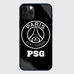 Чехол для iPhone 12 Pro PSG sport на темном фоне, цвет: 3D-черный
