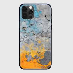 Чехол для iPhone 12 Pro Бетонная стена с краской, цвет: 3D-черный