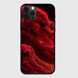 Чехол для iPhone 12 Pro Красный густой дым инферно - inferno red, цвет: 3D-черный