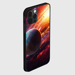 Чехол для iPhone 12 Pro Планеты в движении, цвет: 3D-черный — фото 2