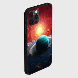 Чехол для iPhone 12 Pro Космос и разные планеты, цвет: 3D-черный — фото 2
