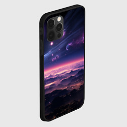 Чехол для iPhone 12 Pro Абстрактный космос фантастика, цвет: 3D-черный — фото 2