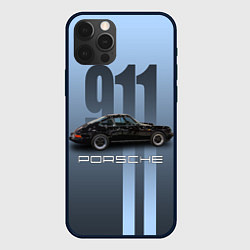 Чехол для iPhone 12 Pro Винтажный автомобиль Porsche, цвет: 3D-черный